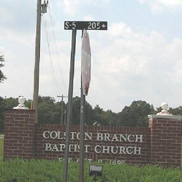 Colston Branch Sign