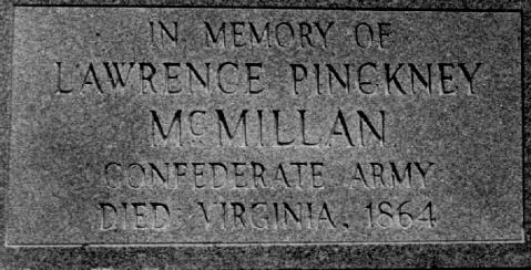 Lawrence Pinckney McMillan Grave