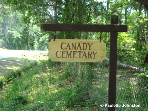 Canaday Cemetery Sign