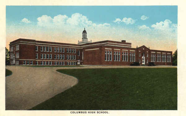 Columbus High School (old postcard)