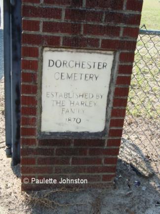 Dorchester Cemetery Sign