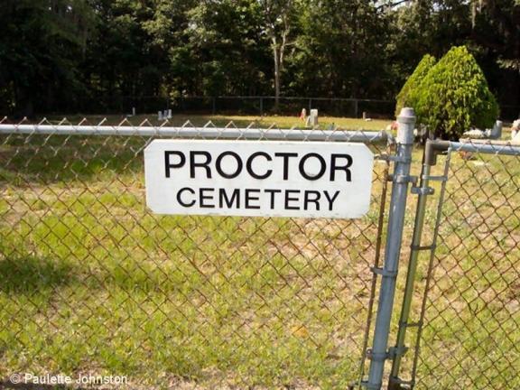 Proctor Cemetery Sign