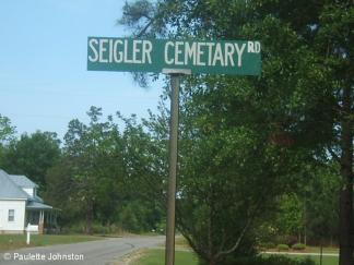 Siegler Cemetery Sign