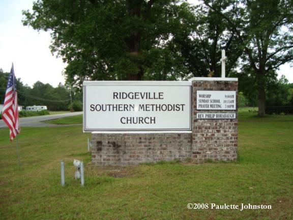 Ridgeville Methodist Sign