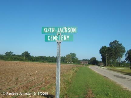 Kizer Jackson Cemetery Sign