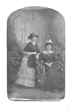 Ella Blair and Jessie Sabin, around 1882