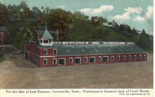 Bernard Tobacco Warehouse Vintage Postcard