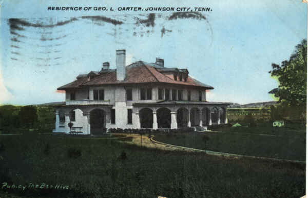Vintage Postcard Residence George L. Carter