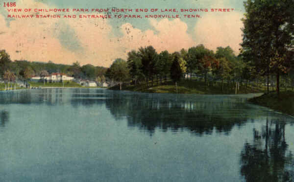 Chilhowee Park vintage postcard Knoxville TN