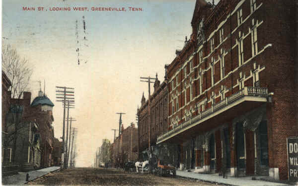 Greeneville Tennessee vintage postcard