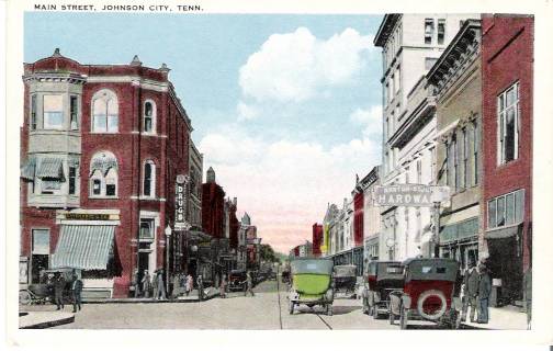 Johnson City TN vintage postcard