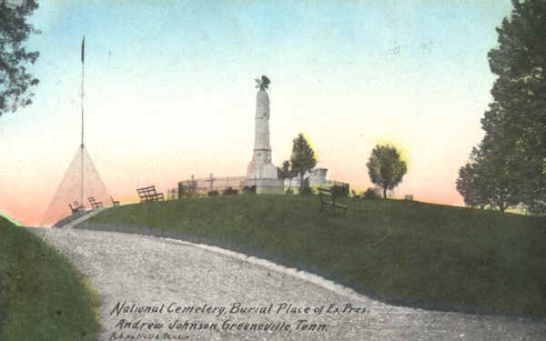 National Cemetery Greeneville TN vintage postcard