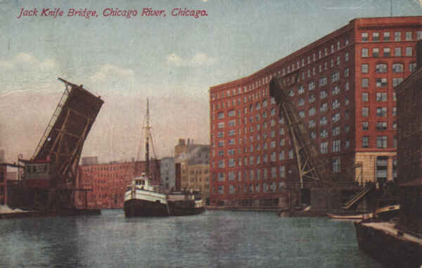Jack Knife Bridge and Chicago Pier