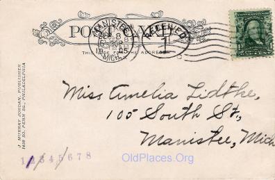 Chicago Illinois Postcard With Stamp
